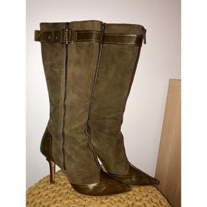 Christian Dior Boots, Size 37, US 7 Green